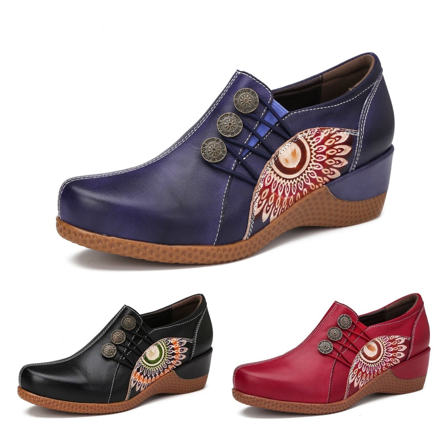 Isabelle™ | French Hand-Painted Leather Shoes