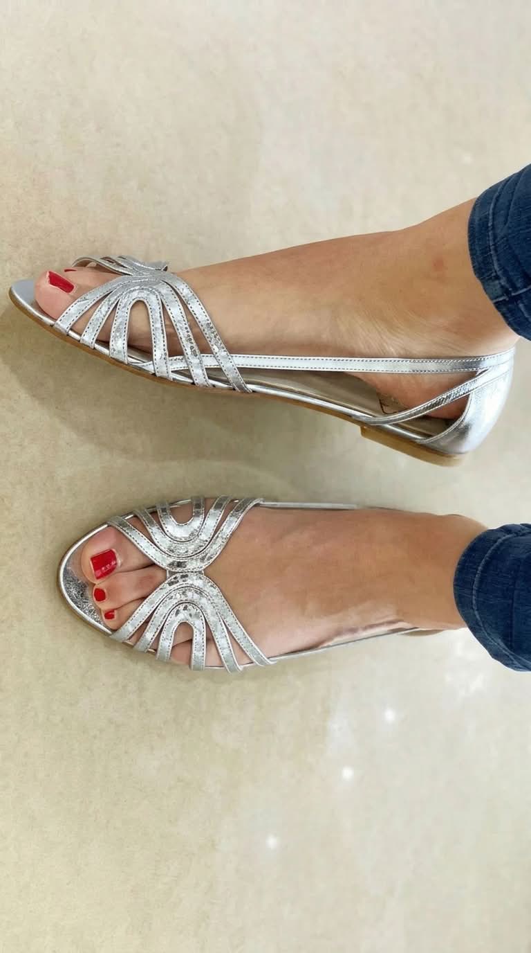 Eleonora sandal in Silver