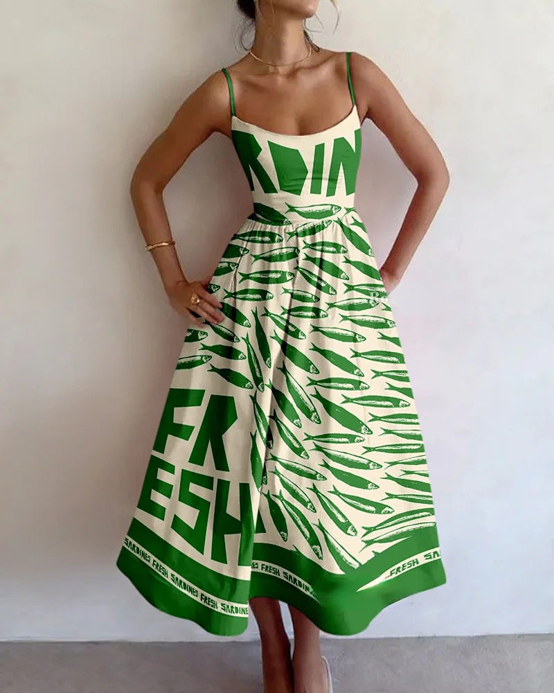 Ellowyn Coastal Market Midi Dress