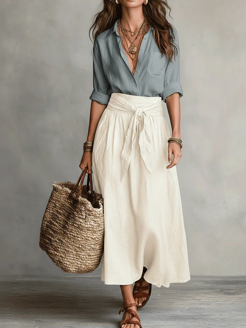 Sage™ Two-Piece Set - White Gray
