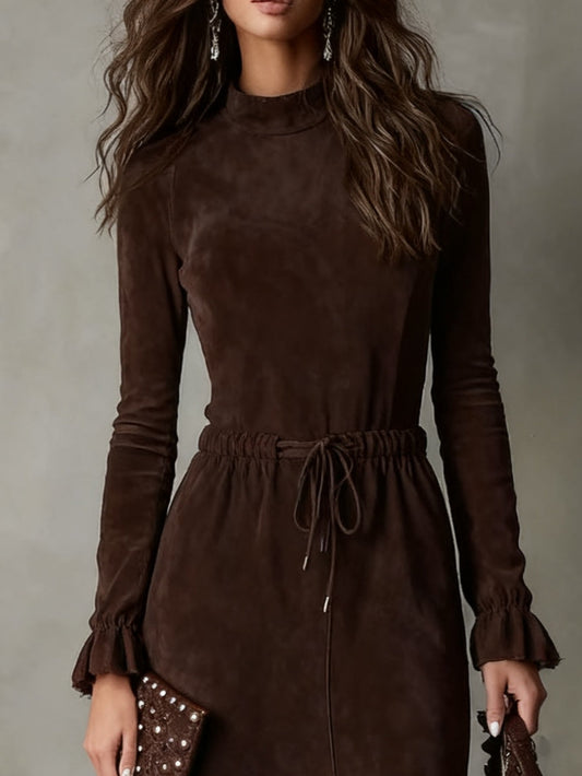 Drawstring Midi Dress