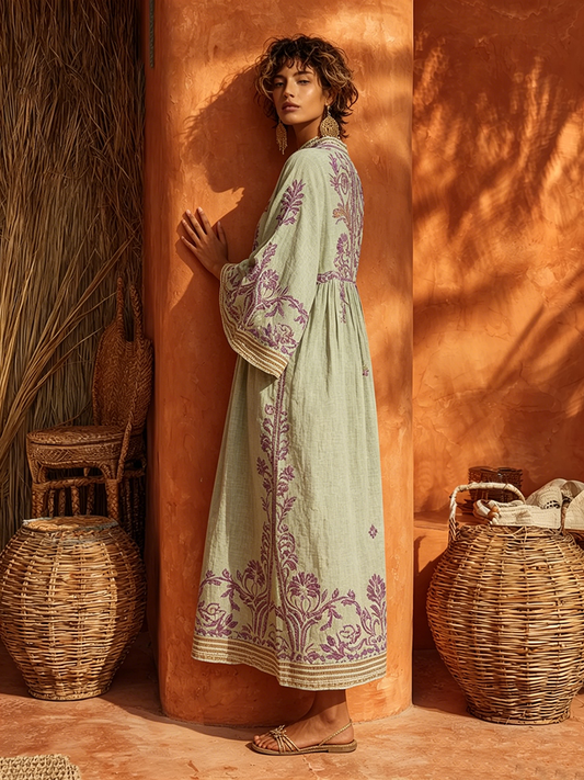 Celestina™ Embroidered Boho Maxi Dress detail