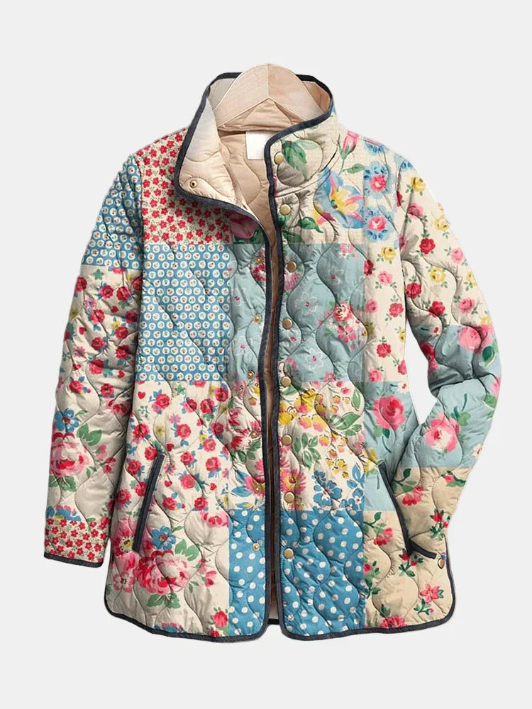 Zarae™ Charming Floral Quilted Jacket for Women