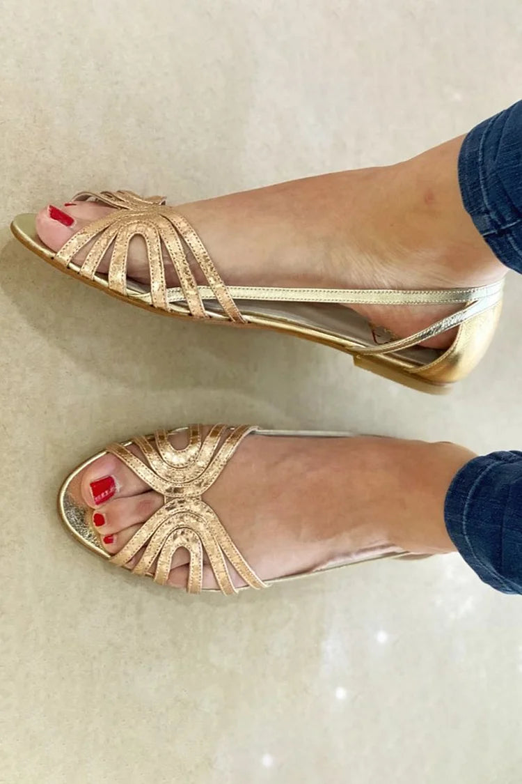 Eleonora sandal in Gold