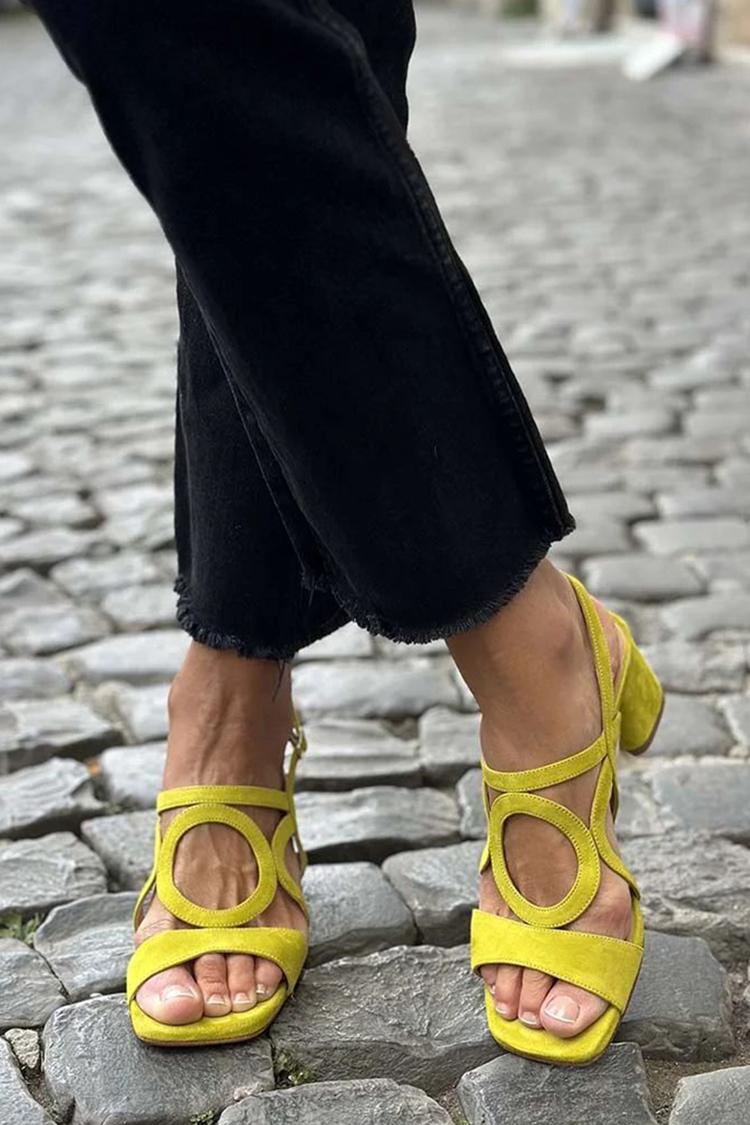 Valentina sandal in Yellow
