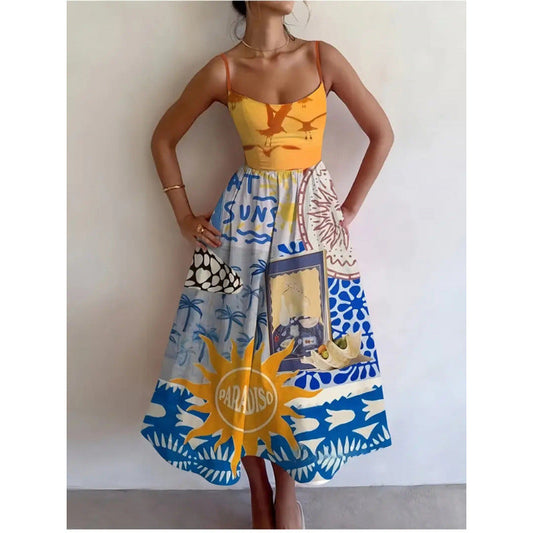 Seraphine Paradise Sun Midi Dress