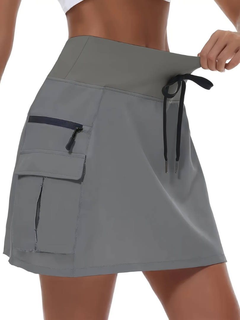 Nora™ Active Comfort Skort - Light Grey