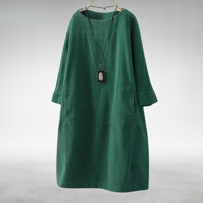 Amy™ Relaxed Corduroy Midi Dress
