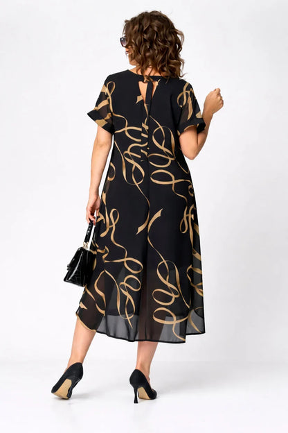 Nora Cozy Elegant Midi Dress lifestyle