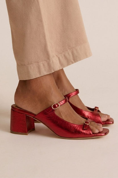 Valencia™ Elegant Riviera Sandals - Dark Red