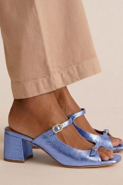 Valencia™ Elegant Riviera Sandals - Light Blue