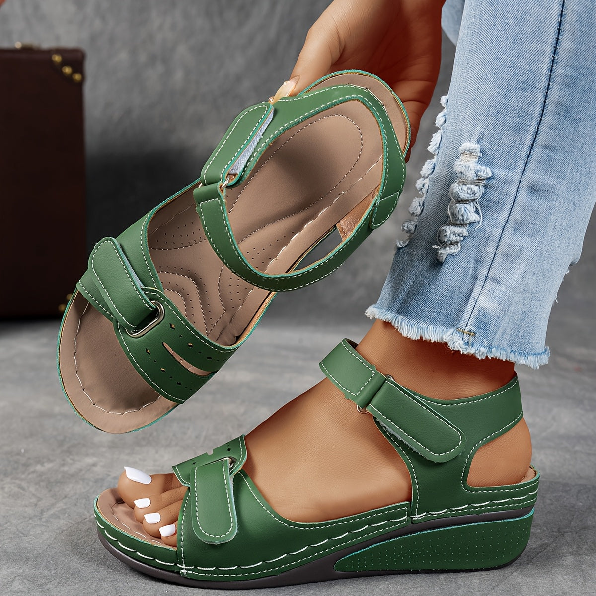 Celina Sandal - Army Green