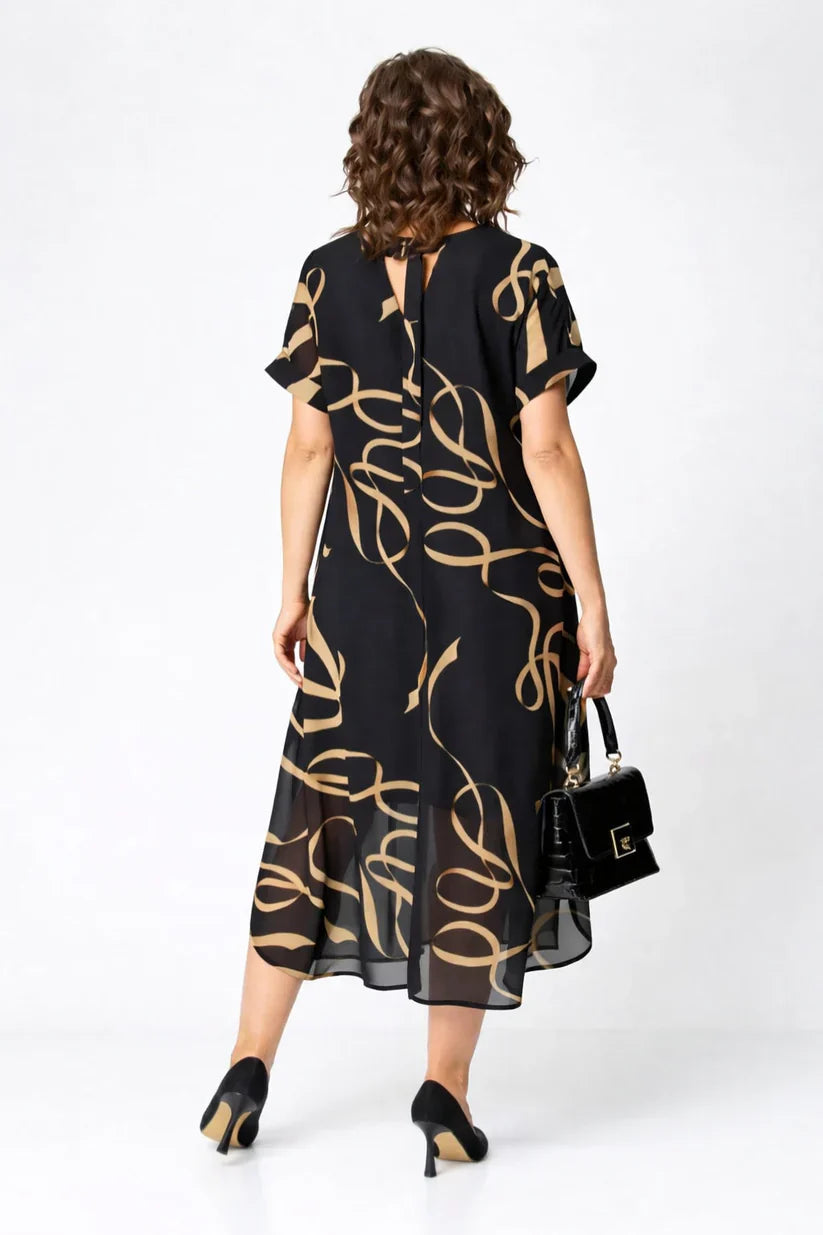 Nora Cozy Elegant Midi Dress detail
