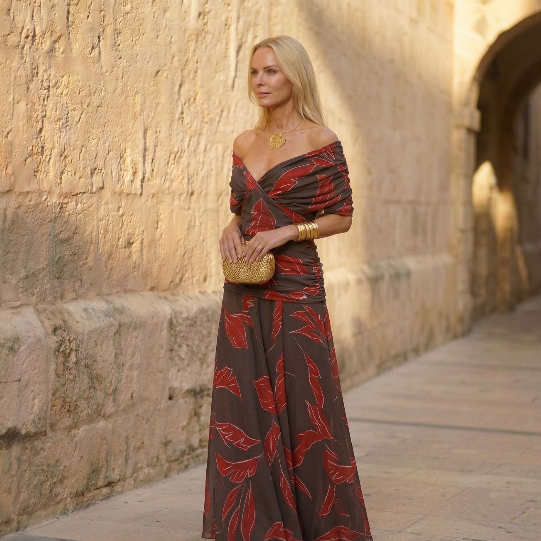 Poppy™ Leaf Print Dress