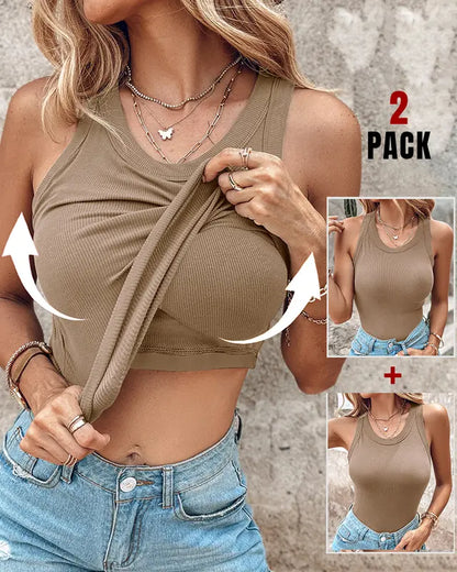DASHA™ | Comfort Built-In Bra Tank Top (Pack of 2)