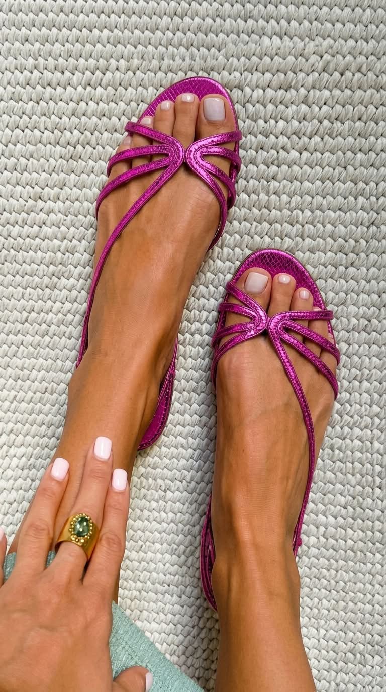 Ginevra sandal in Purple