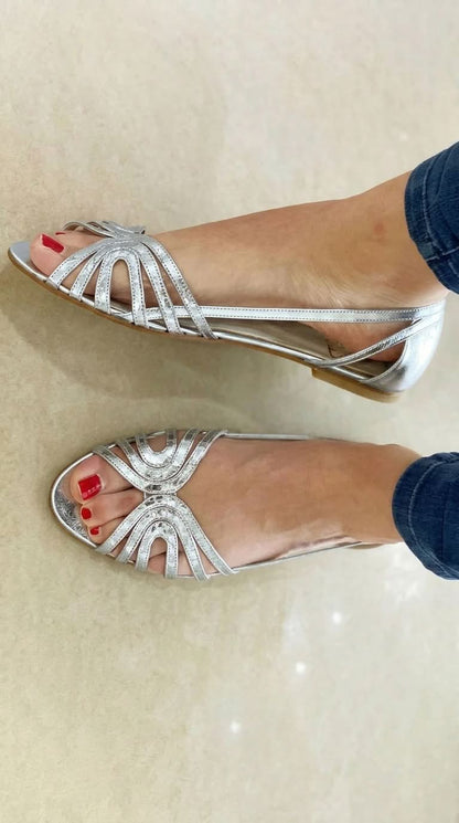 Eleonora sandal in Silver