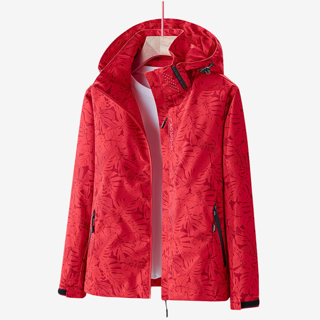 Ellie Waterproof Windbreaker Red