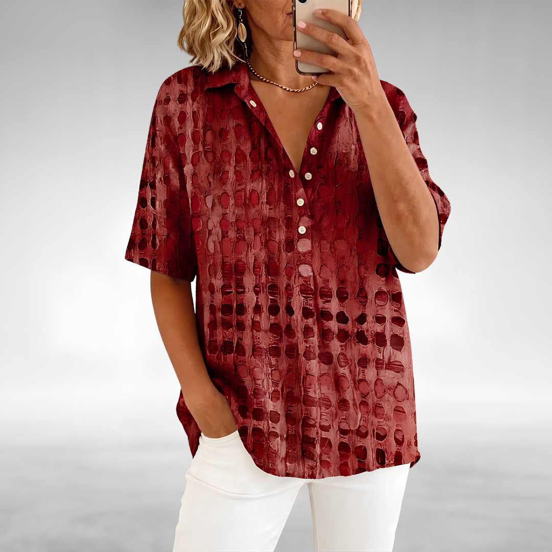 Melody Relaxed Comfort Top Red