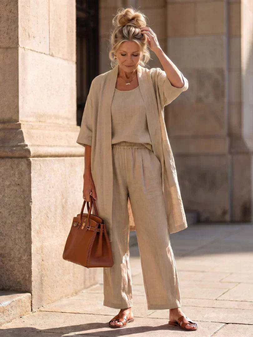 Lorrin Elegant Set in Khaki