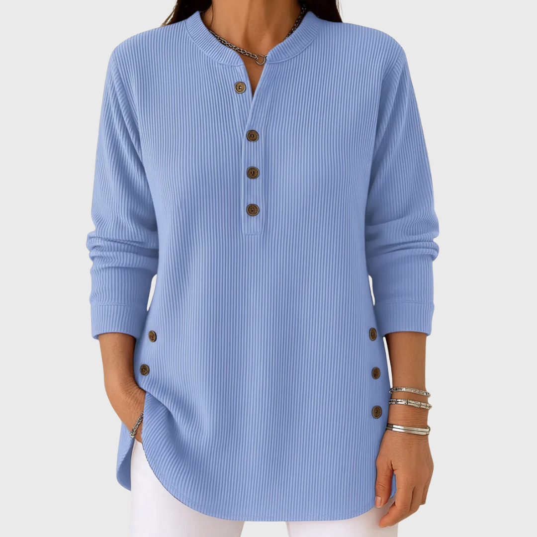 Laura Soft Knit Sweater - Light Blue