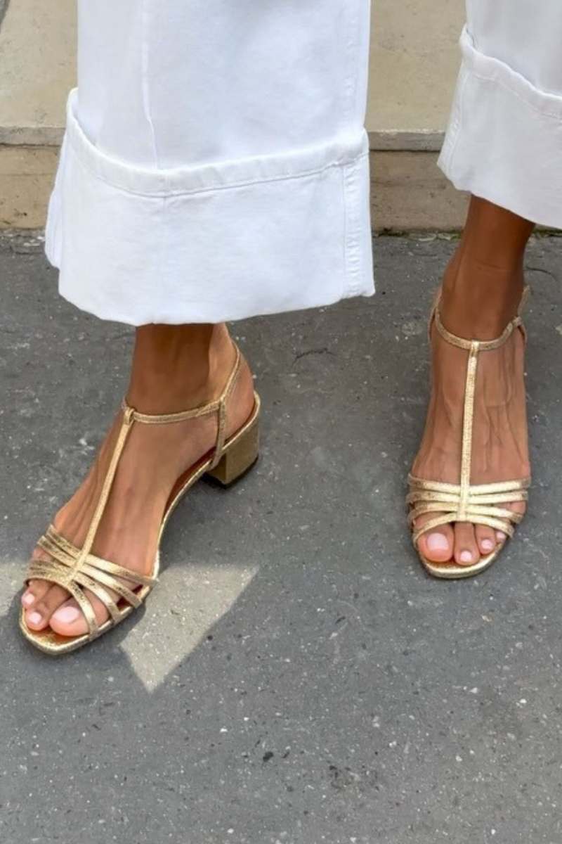 Allegra™ Golden Sandals Everyday Elegance - Gold