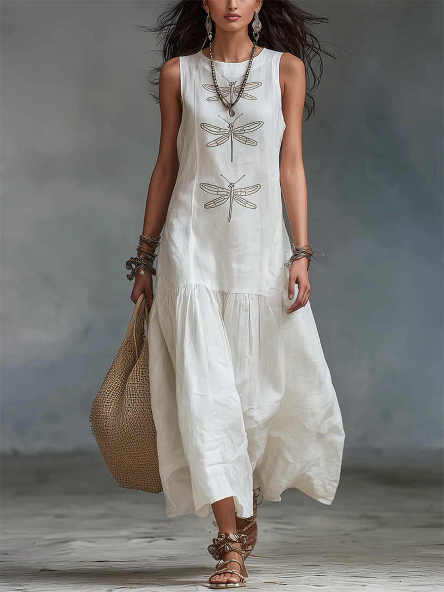Geneva™ Sleeveless Maxi Dress - White