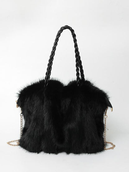 Bethany | Women Plush Velvet Shoulder Tote