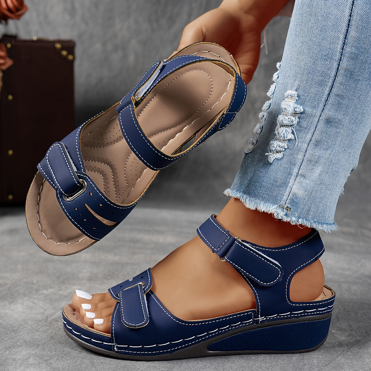 Celina Sandal - Navy Blue