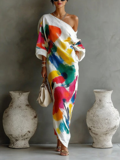 Danella Maxi Dress in White