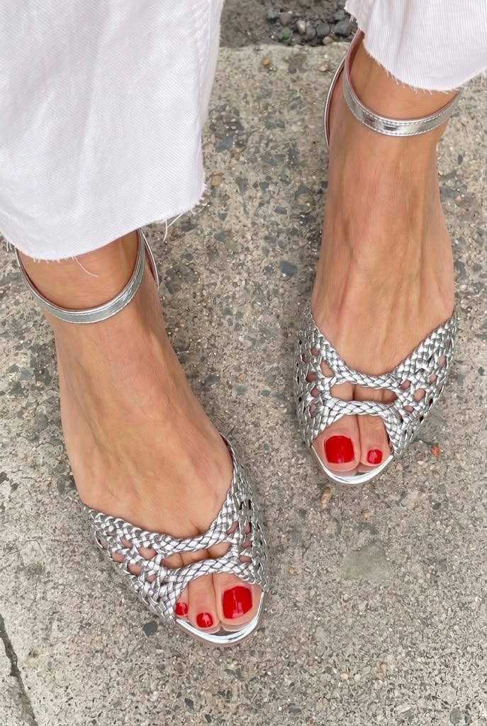 Isadora sandal in Silver