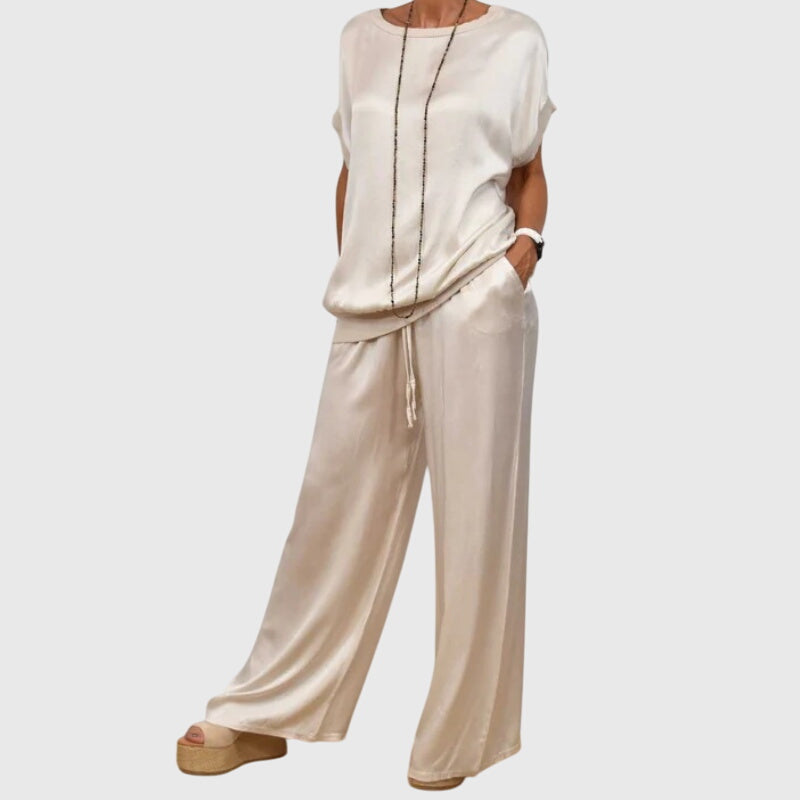 Kayla Elegant Two-Piece Set - White