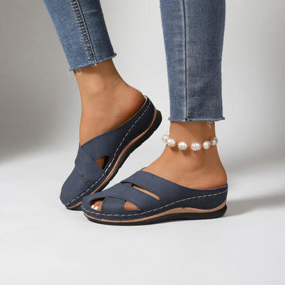 Claire™ Cut-Out Mule - Navy