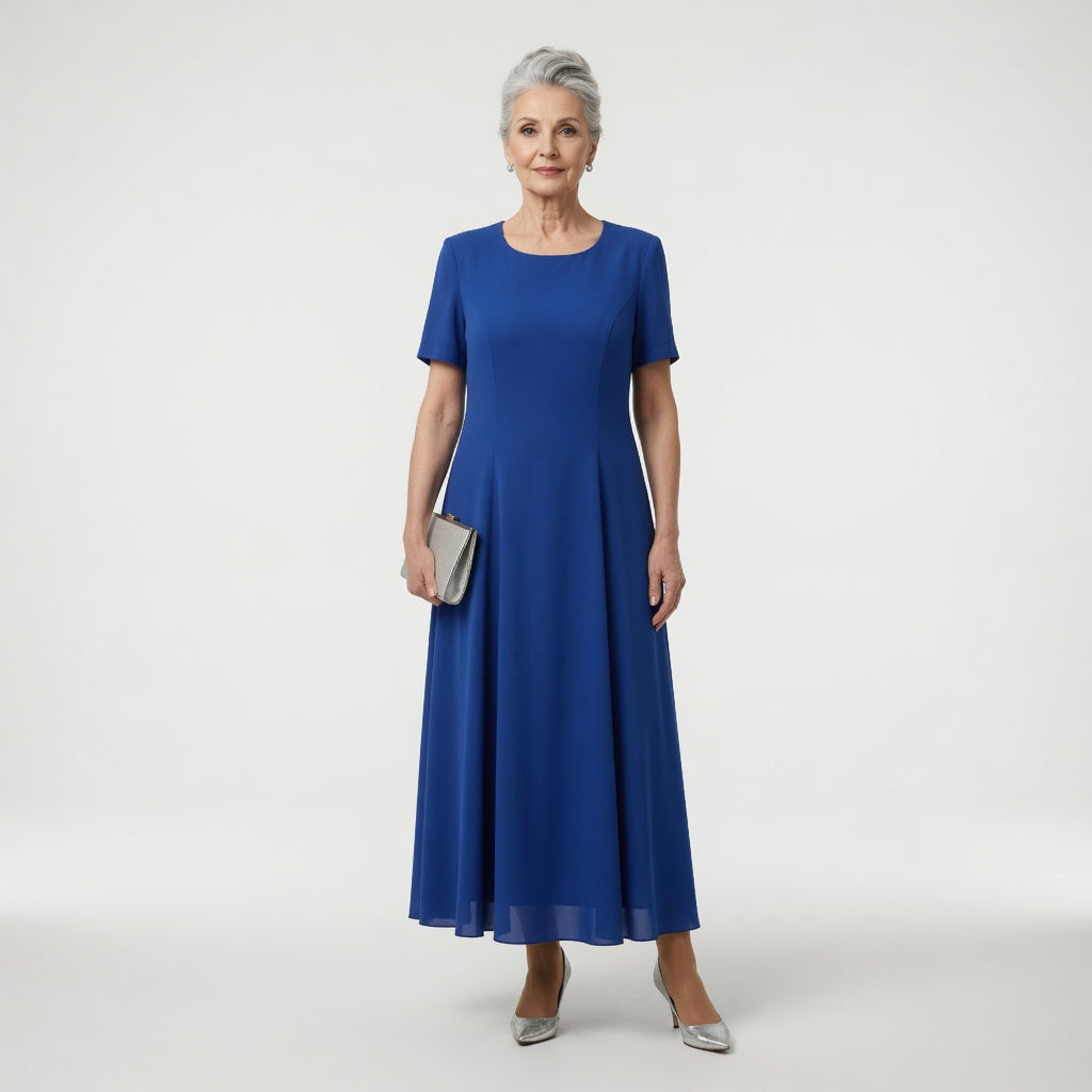 Valerie™ Floral Ceremony Dress - Blue detail