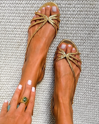 Ginevra sandal in Gold