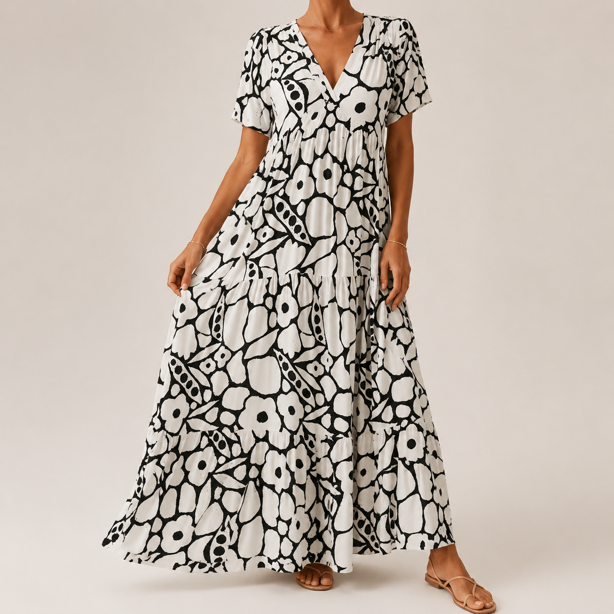 Margaret™ Elegant Bohemian Dress - Black