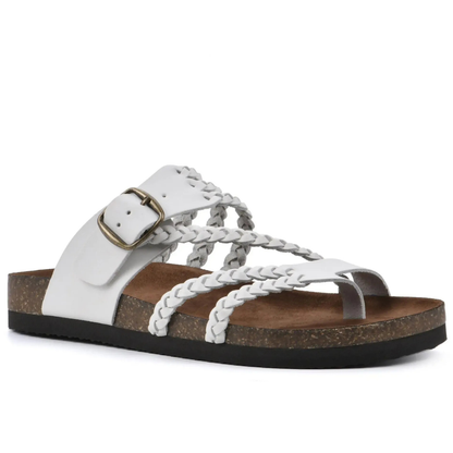 Melissa™ Orthopedic Braided Strap Sandal - White