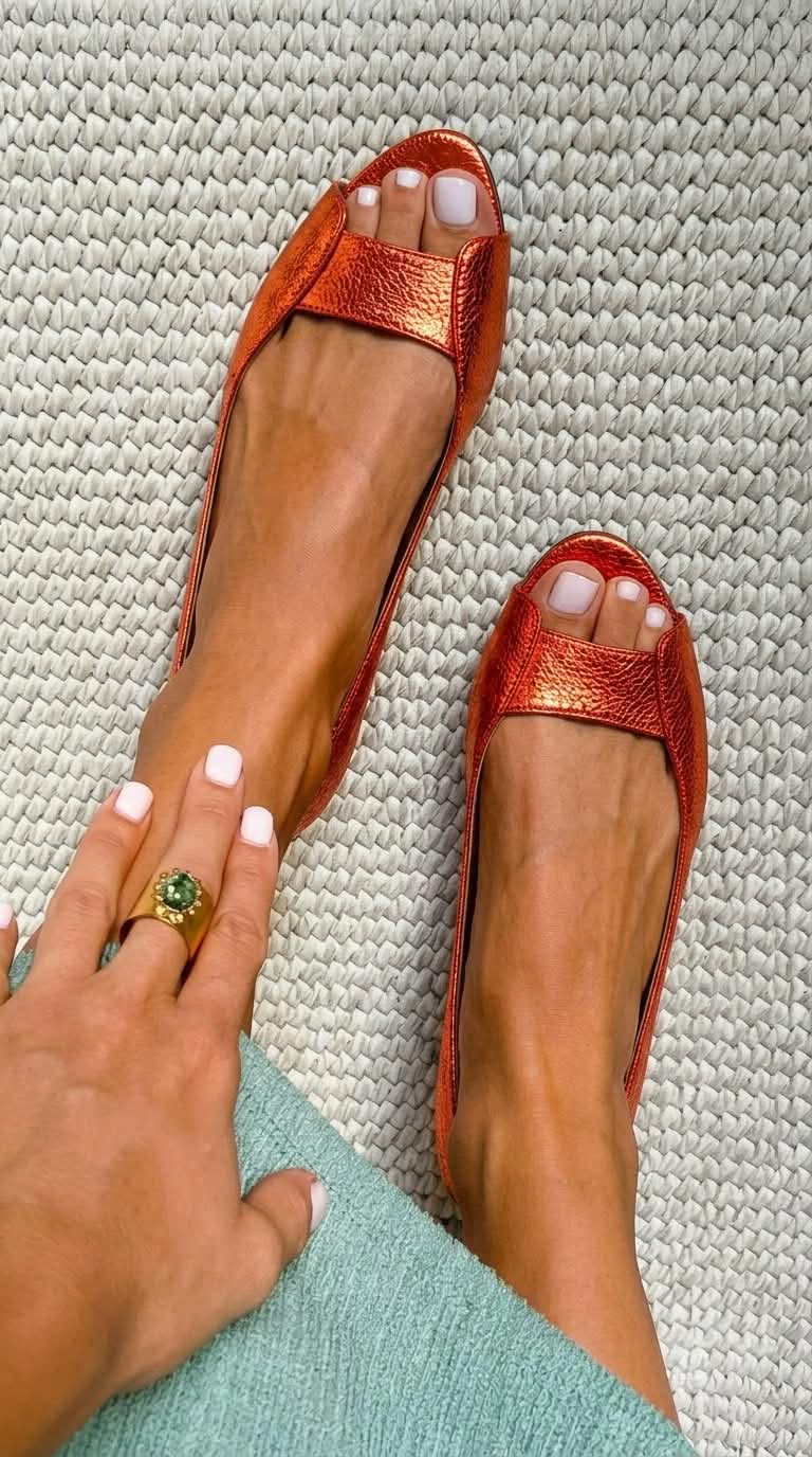 Adelina sandal in Orange