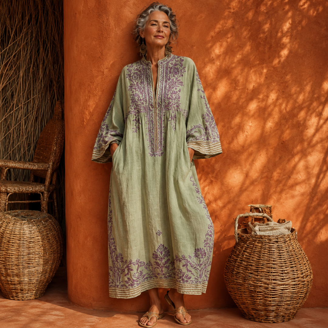 Celestina™ Embroidered Boho Maxi Dress