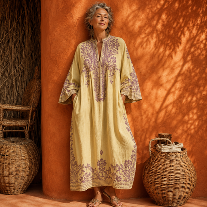 Celestina™ Embroidered Boho Maxi Dress