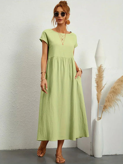 Nadine™ Fluid Midi Dress - Mint Green