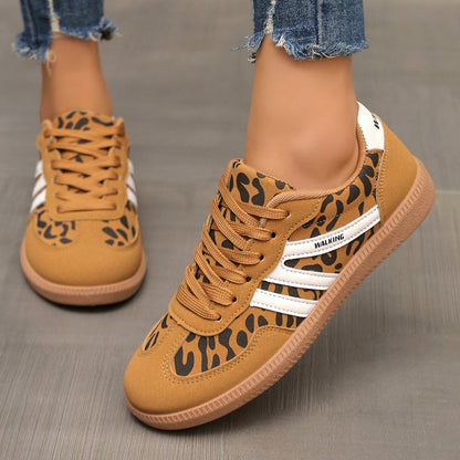 Deliza Orthopedic Trainers - Leopard Print