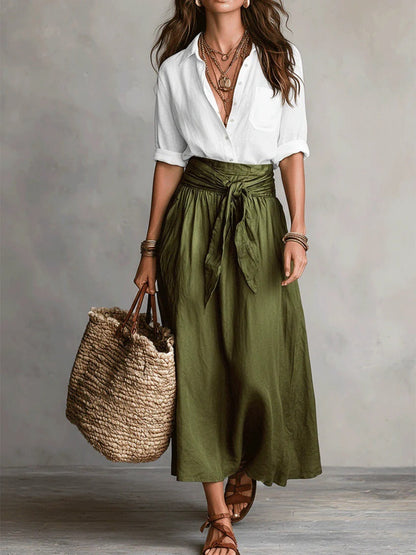 Sage™ Two-Piece Set - White Green