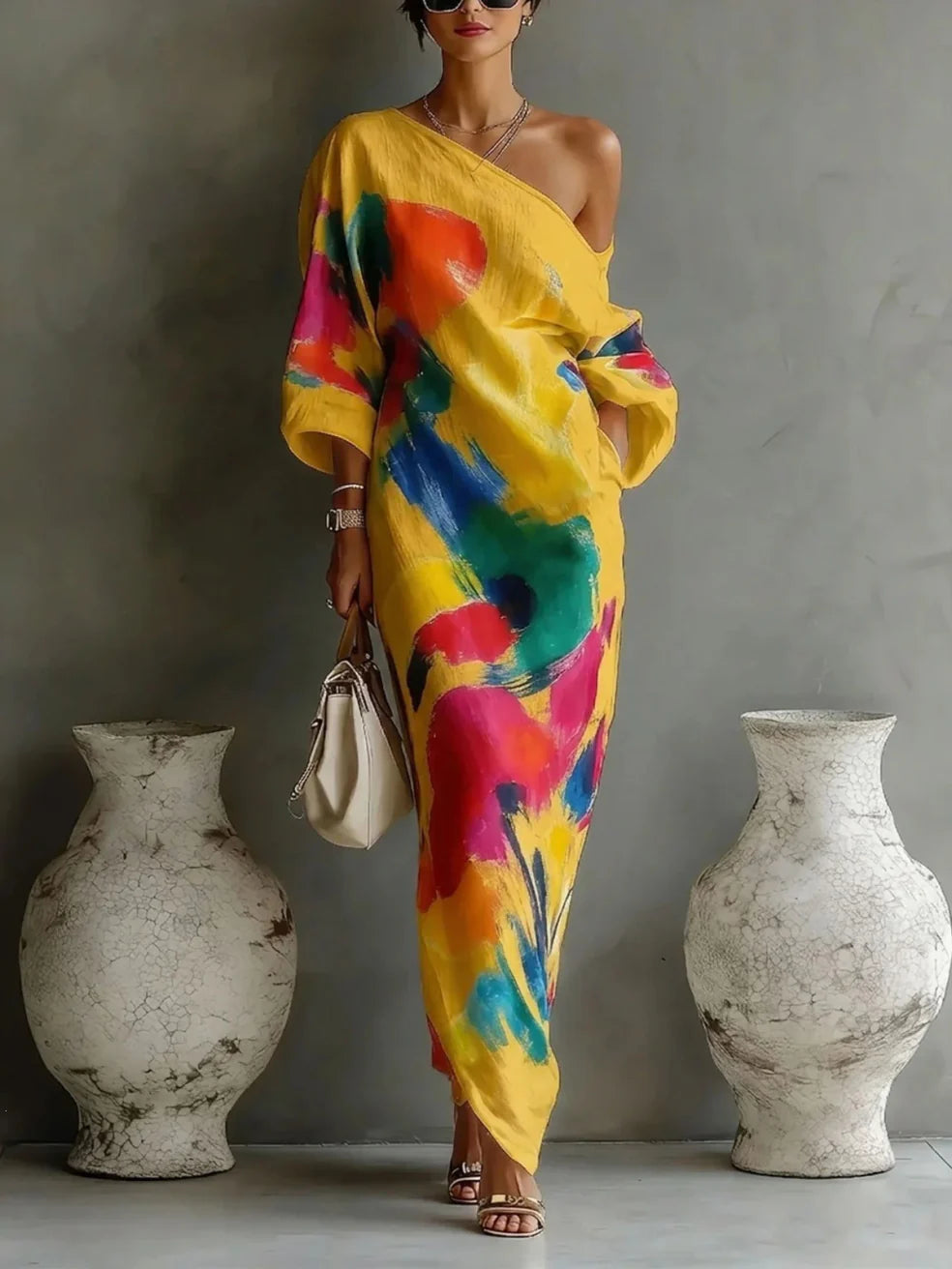 Danella Maxi Dress in Yellow
