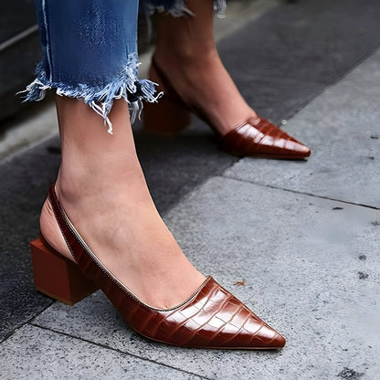 Liza Orthopedic Heels - Brown