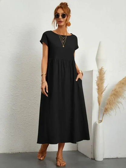 Celine | Midi Dress with Pockets