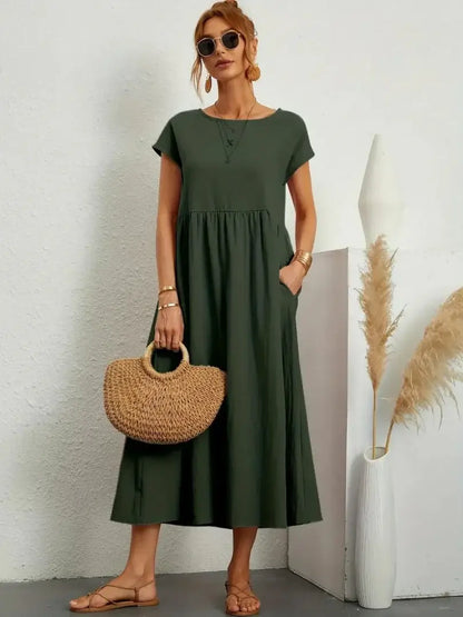 Celine | Midi Dress with Pockets