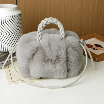 Marilyn | Plush Pumpkin Shoulder Tote