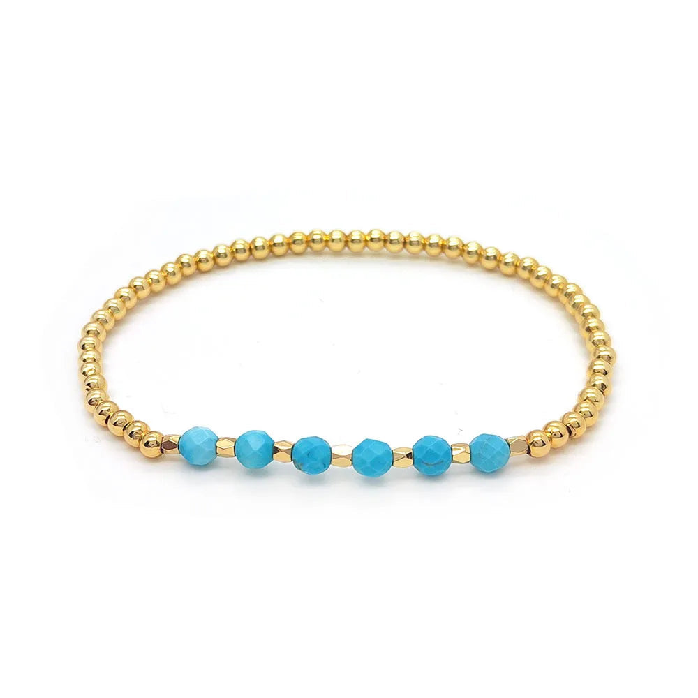Bold Turquoise Charm Bracelet - Turquoise 4