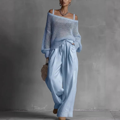 Claribel™ Elegant Two-Piece Set - Light Blue